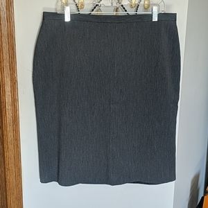 Vintage Gray Stretch Pencil Skirt (16)